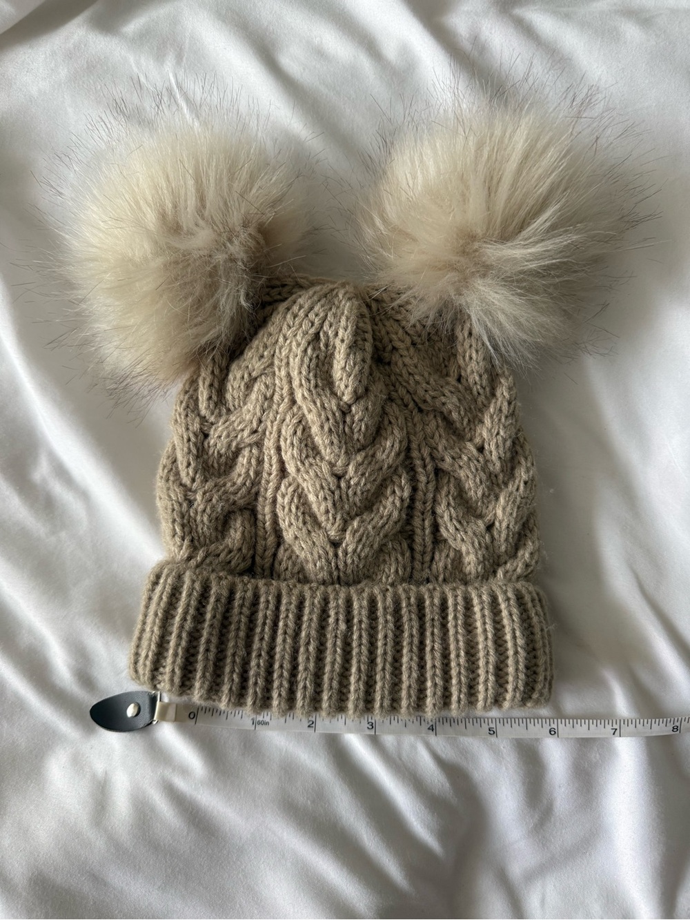 🌶️ 5 for $20: GAP Kids Cable Knit Beanie with Double Faux Fur Poms